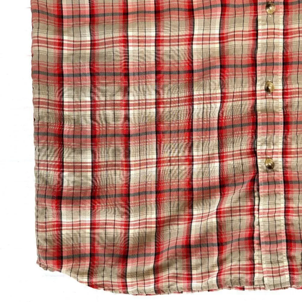 North Face Plaid Button Down Shirt